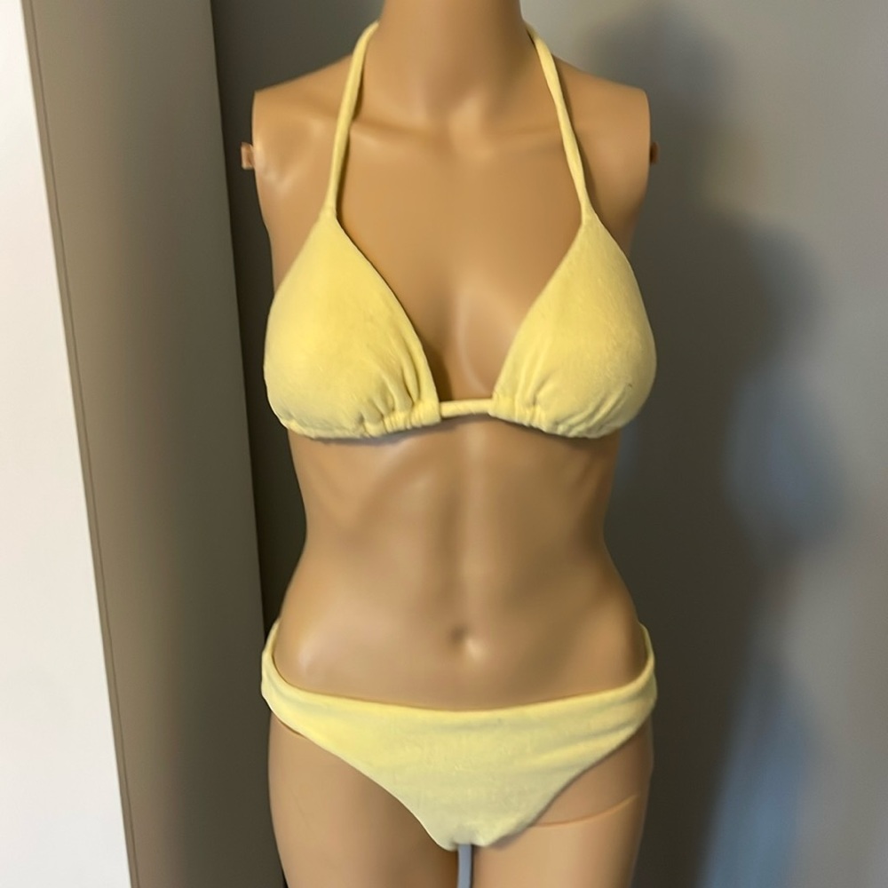 Victorias Secret yellow terry bikini